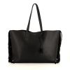 Saint Laurent Cabas YSL shopping bag in black leather - 360 thumbnail