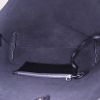 Saint Laurent Cabas YSL shopping bag in black leather - Detail D2 thumbnail