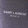 Saint Laurent Cabas YSL shopping bag in black leather - Detail D3 thumbnail