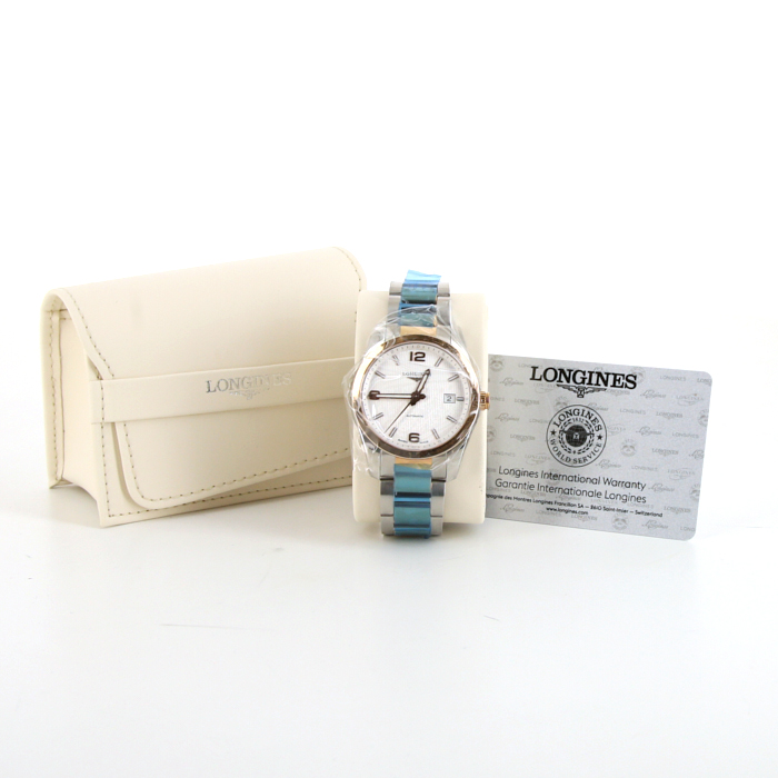 Montre Longines Conquest en acier et plaqué or Ref :  L2.785.5 Vers  2020