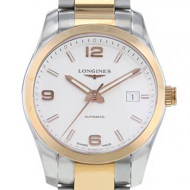 Longines Conquest watch in stainless steel and gold plated Ref:  L2.785.5 Circa  2020