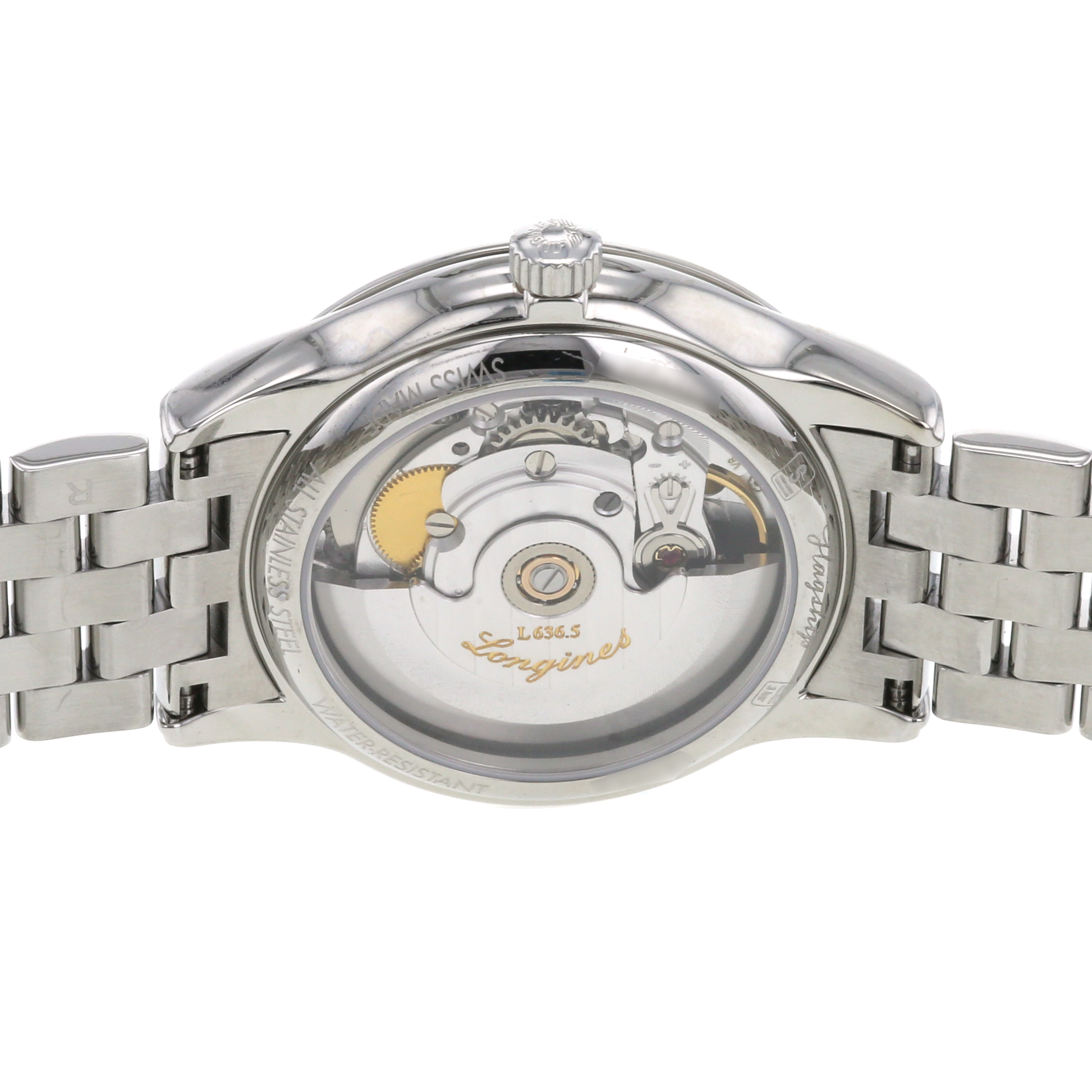 Montre Longines Flagship en acier Ref : L4.799.4 Vers 2020 - Detail D1