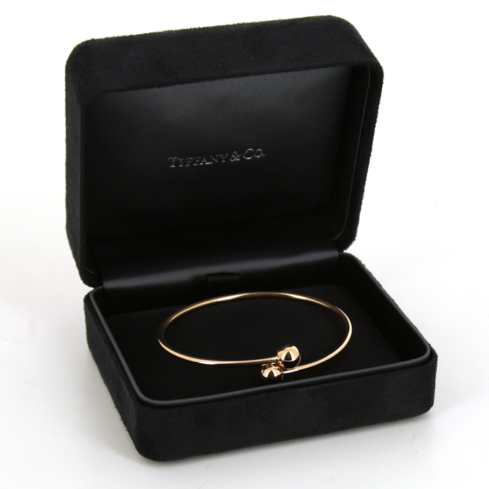 Tiffany 
Co City HardWear bracelet in pink gold