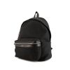 Saint Laurent City backpack in black canvas and black leather - 00pp thumbnail