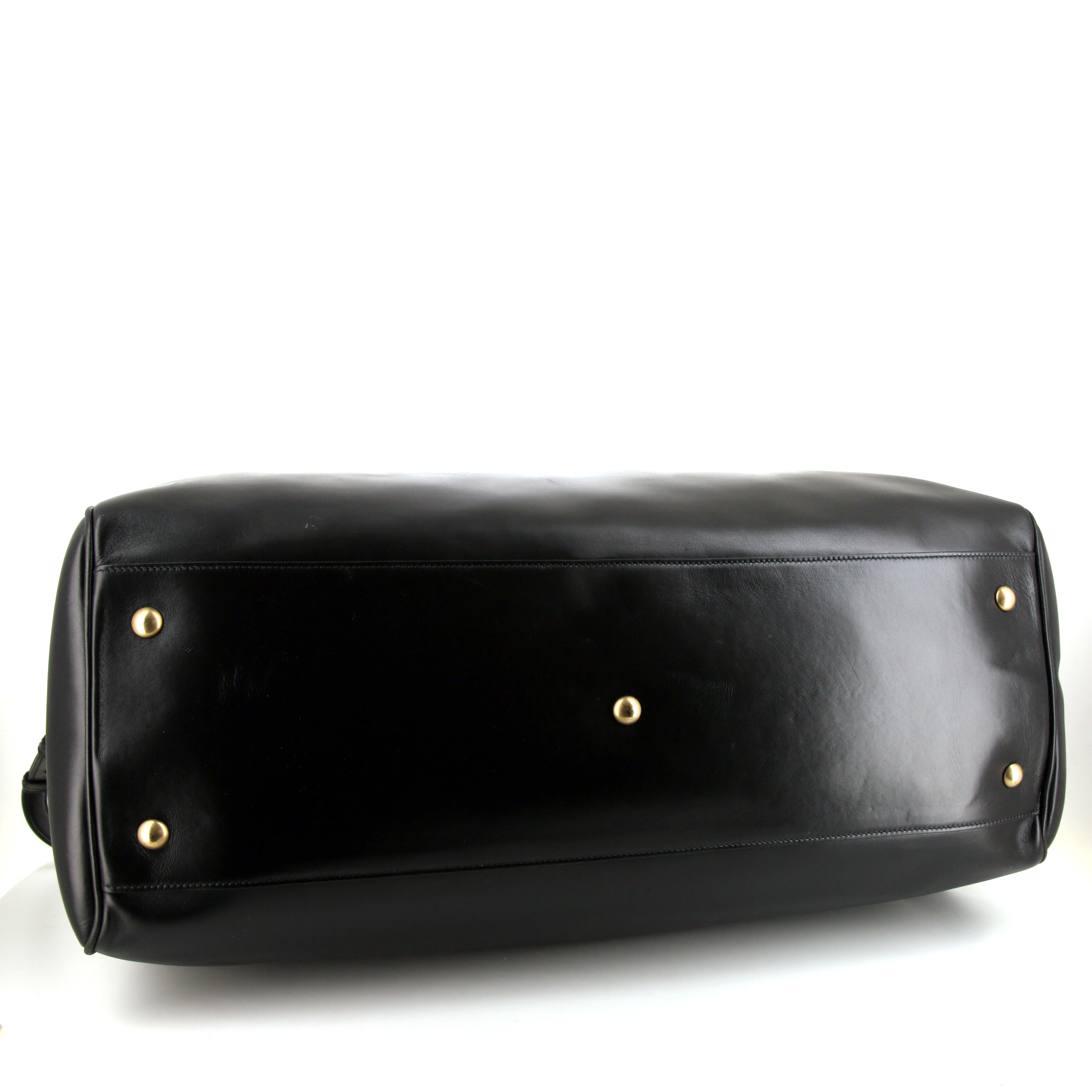 Sac 24 heures Saint Laurent en cuir noir - Detail D4