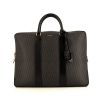 Saint Laurent briefcase in black monogram canvas and black leather - 360 thumbnail