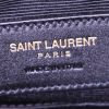 Porte-documents Saint Laurent en toile monogram noire et cuir noir - Detail D4 thumbnail