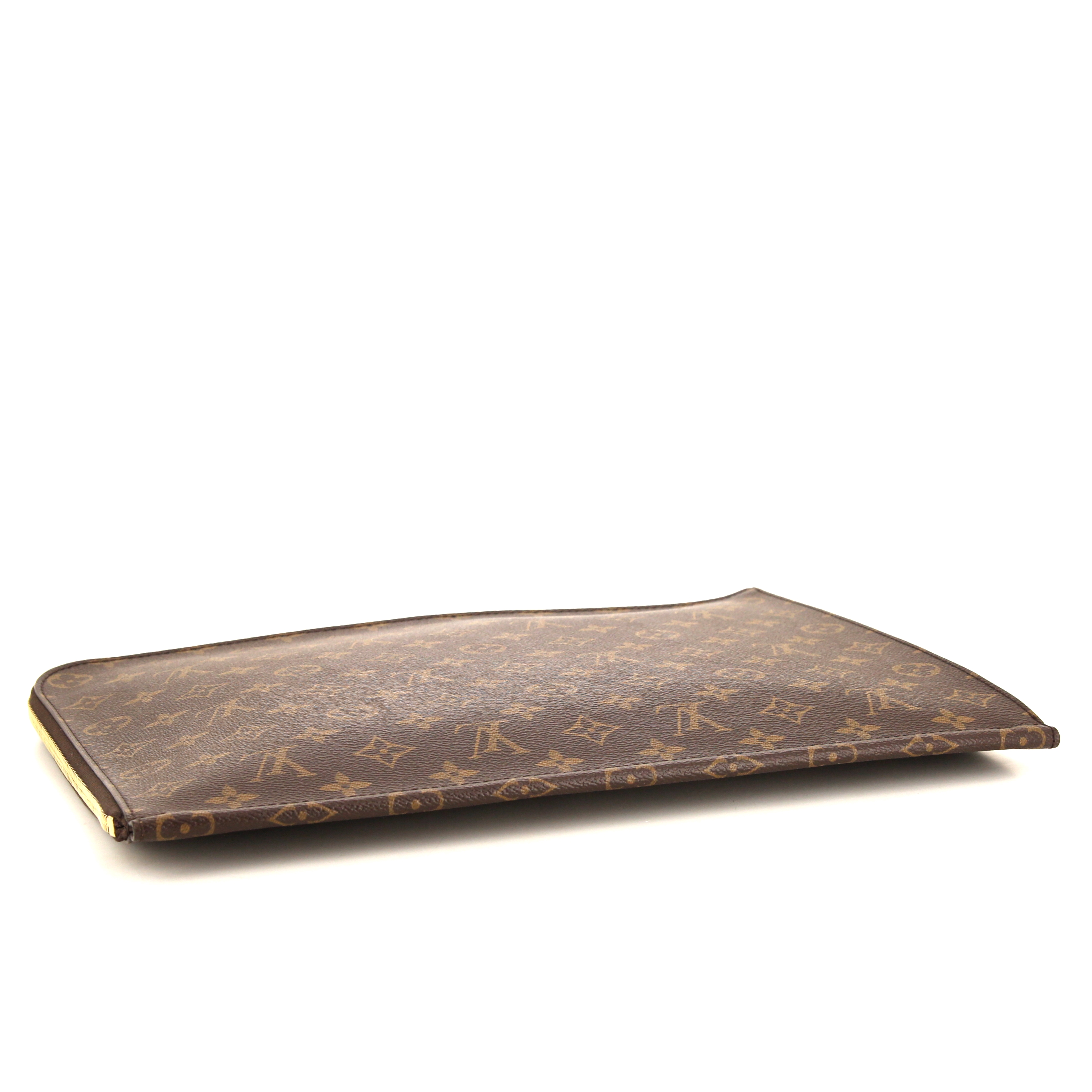 Porte-documents Louis Vuitton   en toile monogram marron - Detail D4