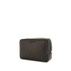 Dior toilet set in grey monogram canvas and black leather - 00pp thumbnail