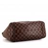 Bolso de mano Louis Vuitton Totally en lona a cuadros ébano y cuero marrón - Detail D4 thumbnail