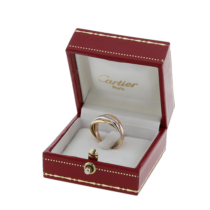 Cartier Trinity small model ring in 3 golds - Detail D2