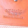 Zaino Hermès Herbag - Backpack in tela beige e pelle naturale - Detail D4 thumbnail