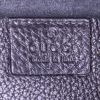 Gucci shopping bag in black grained leather - Detail D3 thumbnail
