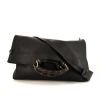 Gucci Bamboo shoulder bag in black leather and bamboo - 360 thumbnail