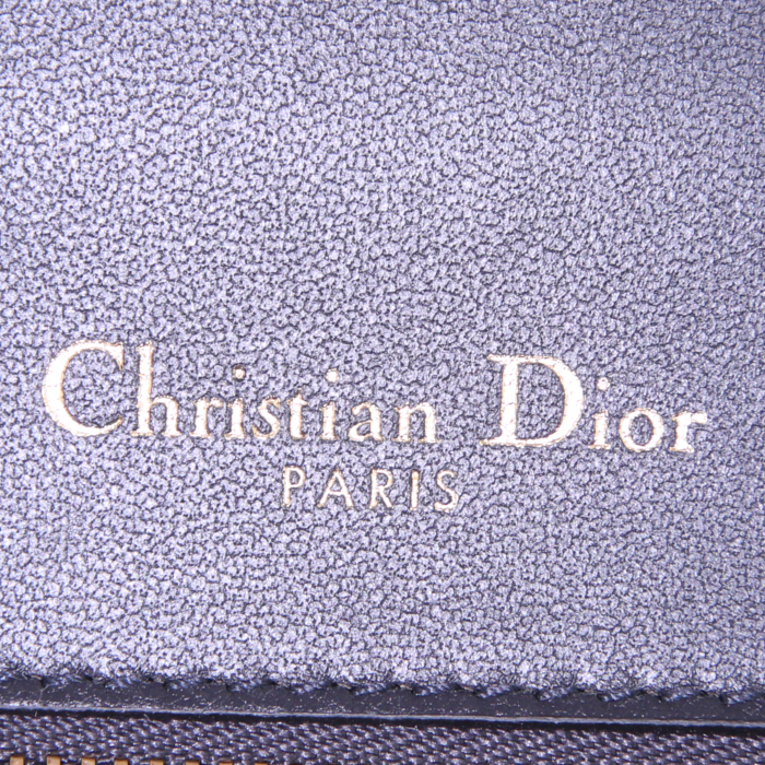 Borsa a tracolla Dior Diorama in pelle verniciata viola cannage - Detail D4