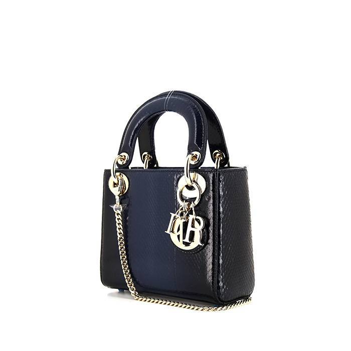 Bonhams  Large Python Lady Dior Christian Dior c 2013 Includes  detachable shoulder strap authenticity card dust bag and box