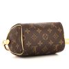 Louis Vuitton Nano Speedy handbag in brown monogram canvas and natural leather - Detail D5 thumbnail