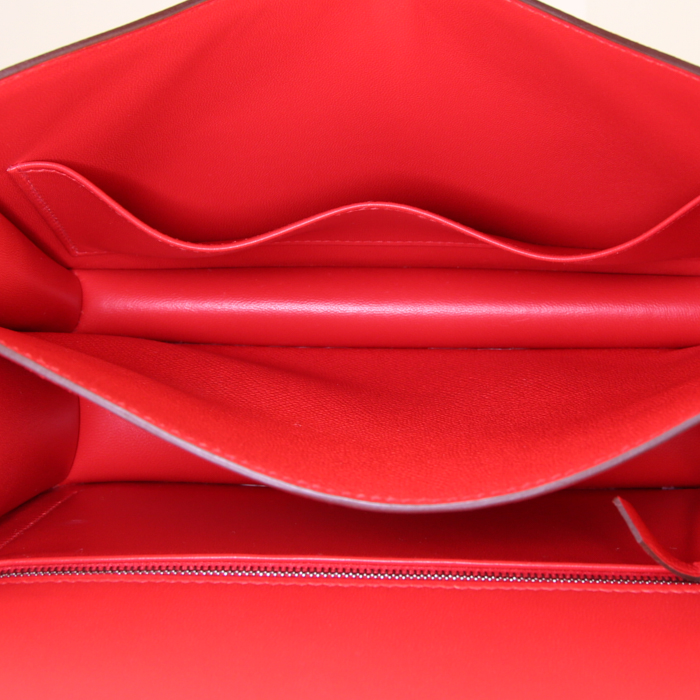 Hermes Constance handbag in red epsom leather - Detail D3