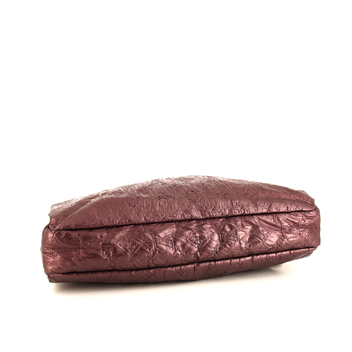 Pochette Louis Vuitton en toile monogram bordeaux - Detail D4