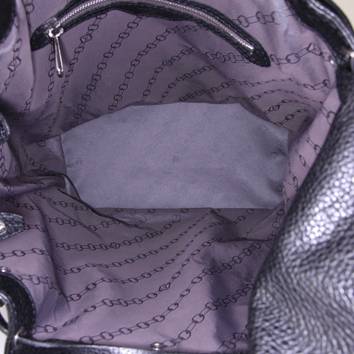 Louis Vuitton  Edition Limitée Trunks & bags shopping bag  in black grained leather - Detail D2
