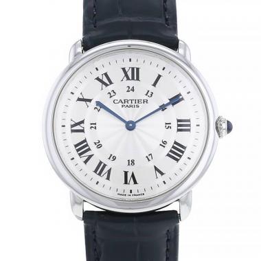 Montre Cartier Ronde Louis Cartier en platine Ref :  2452 Vers  2000