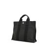 Sac cabas Hermes Toto Bag - Shop Bag en toile noire - 00pp thumbnail