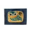 Mithé Espelt, "Owls" chest, in embossed and enamelled ceramic, crackled gold, from the 1960's/80's - Detail D2 thumbnail
