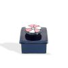 Mithé Espelt, wooden box decorated with a pink flower in enamelled and embossed ceramic, from the 1960's/1980's - 00pp thumbnail