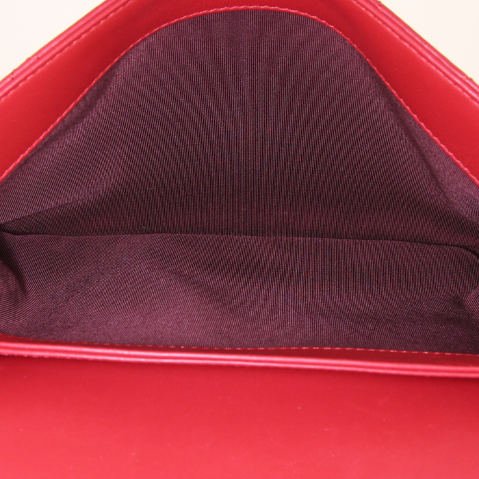 Borsa Chanel in pelle trapuntata rossa - Detail D3