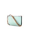 Loewe Gate shoulder bag in blue, green and brown leather - 00pp thumbnail