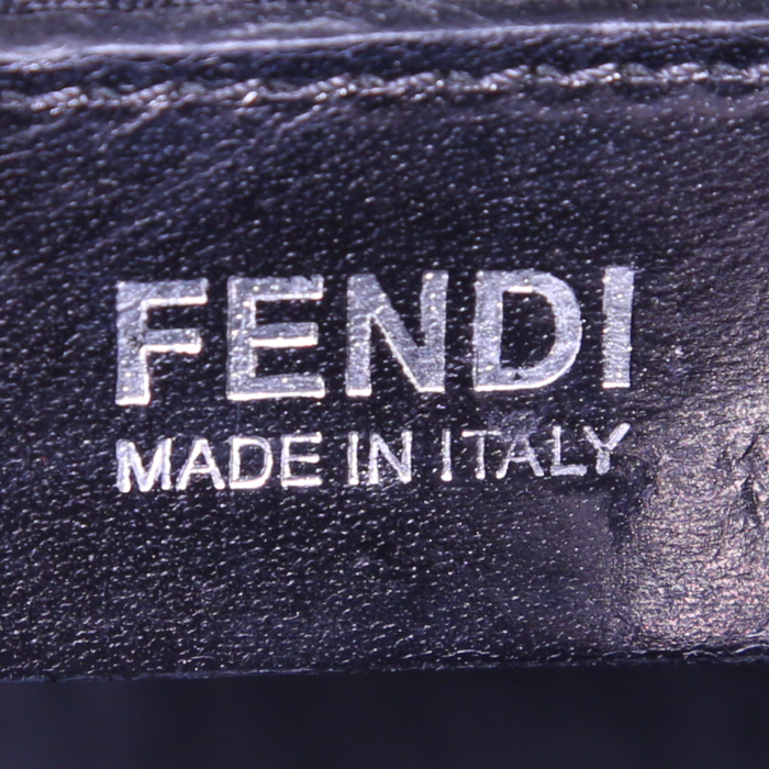 Bolso de mano Fendi 2 Jours en cuero negro - Detail D4