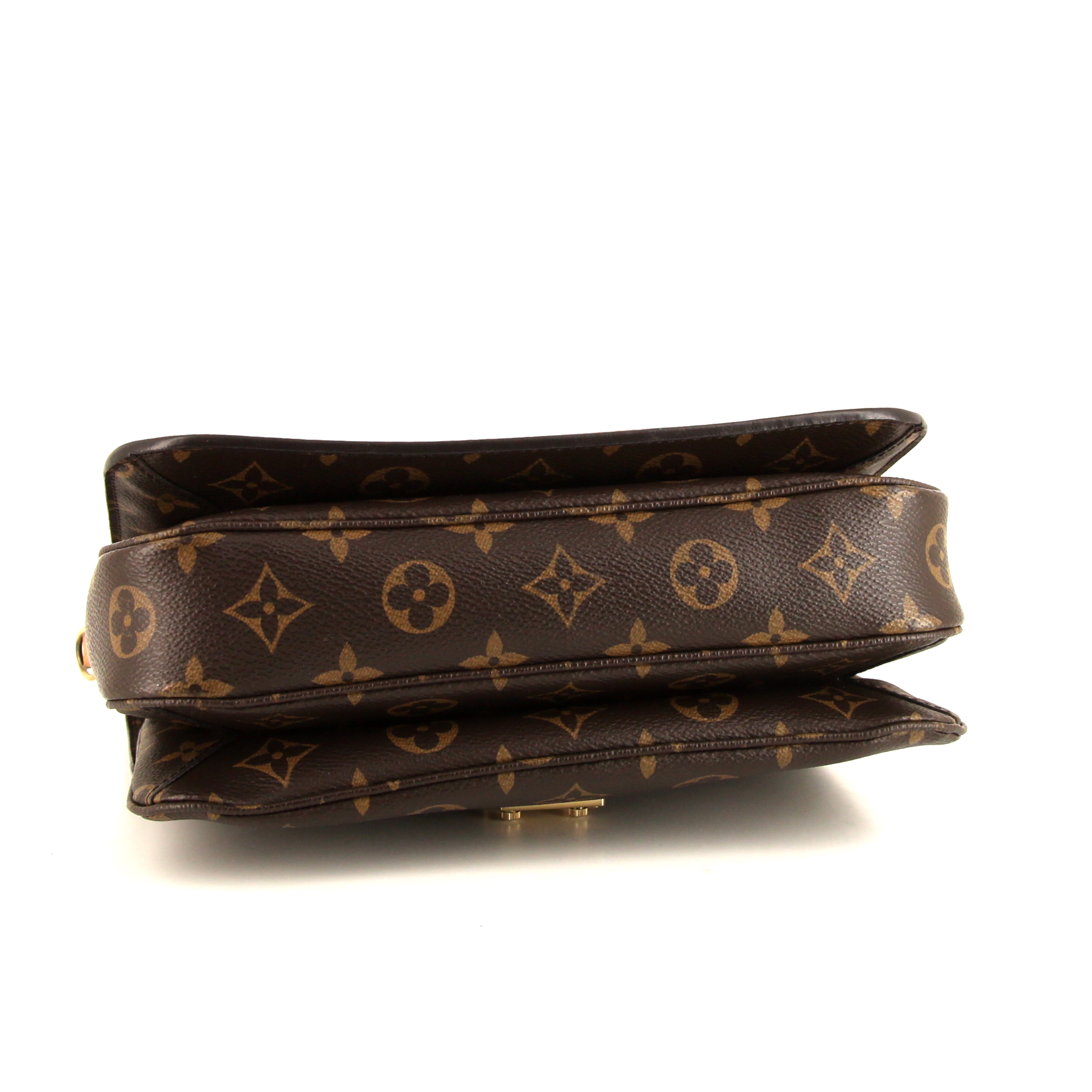 Louis Vuitton Metis shoulder bag in brown monogram canvas and natural leather - Detail D5