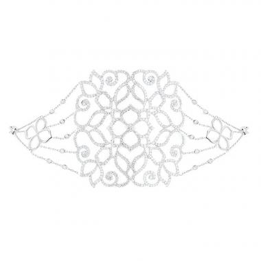 Brazalete Messika Eden en oro blanco y diamantes