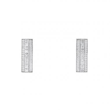 Paire de pendants d'oreilles Messika Liz en or blanc et diamant