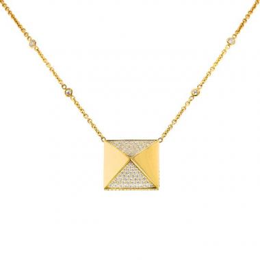 Collier Messika Spiky en or jaune et diamants
