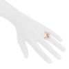 Messika Butterfly Arabesque large model ring in pink gold and diamonds - Detail D1 thumbnail