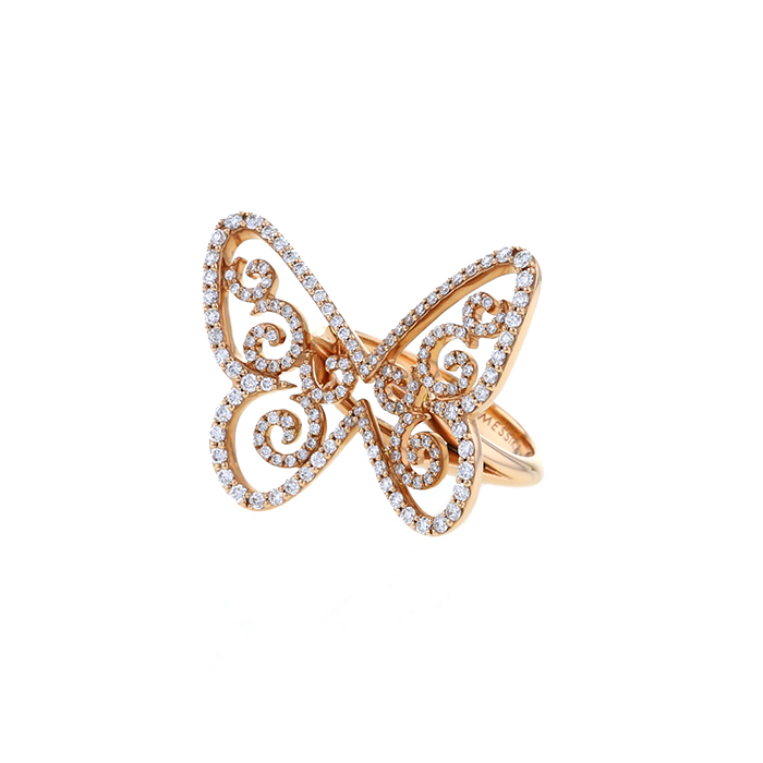 Yellow Chimes Rings for Women Crystal Butterfly Ring Rosegold Plated –  YellowChimes