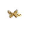 Messika Butterfly small model ring in yellow gold and diamonds - 00pp thumbnail