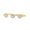 Messika Joy "entre les doigts"  ring in yellow gold and diamonds - 00pp thumbnail
