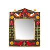Mithé Espelt, "Bocage" mirror in enamelled and embossed ceramic, from the 1970's - 00pp thumbnail