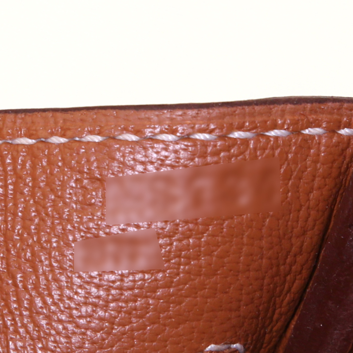 Bolso de mano Hermes Birkin 30 cm en cuero epsom color oro - Detail D4