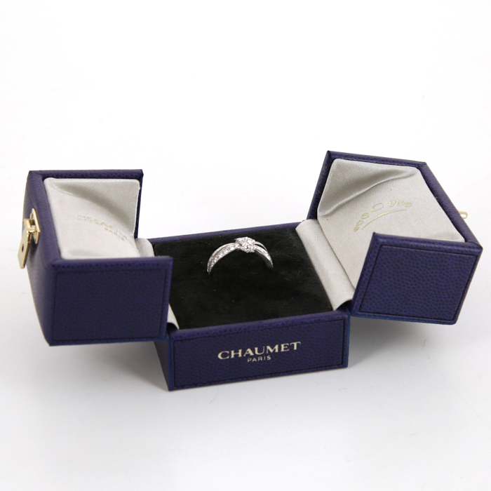 Anello Chaumet Liens Séduction in oro bianco e diamanti - Detail D2