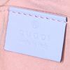 Borsa a tracolla Gucci GG Marmont mini in pelle trapuntata blu con decori geometrici - Detail D4 thumbnail