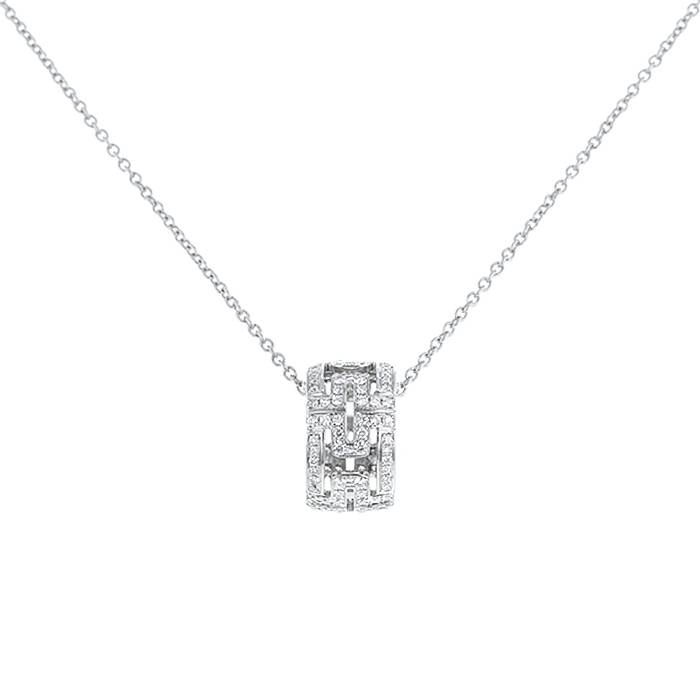 Bulgari Parentesi necklace in white gold and diamonds - 00pp