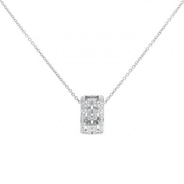 Collana Bulgari Parentesi in oro bianco e diamanti Collana Bulgari Parentesi in oro bianco e diamanti