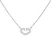Cartier C de Cartier small model necklace in white gold and diamonds - 00pp thumbnail