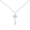 Tiffany & Co Clé Fleur de Lys necklace in platinium and diamonds - 00pp thumbnail