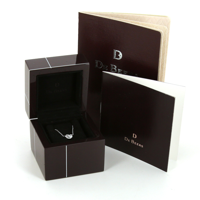 De Beers Flower In The Wind necklace in white gold and diamonds - Detail D2