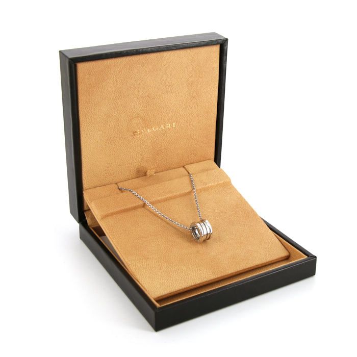 Bulgari B.Zero1 necklace in white gold - Detail D2