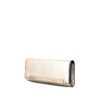 Saint Laurent clutch in silver grained leather - 00pp thumbnail
